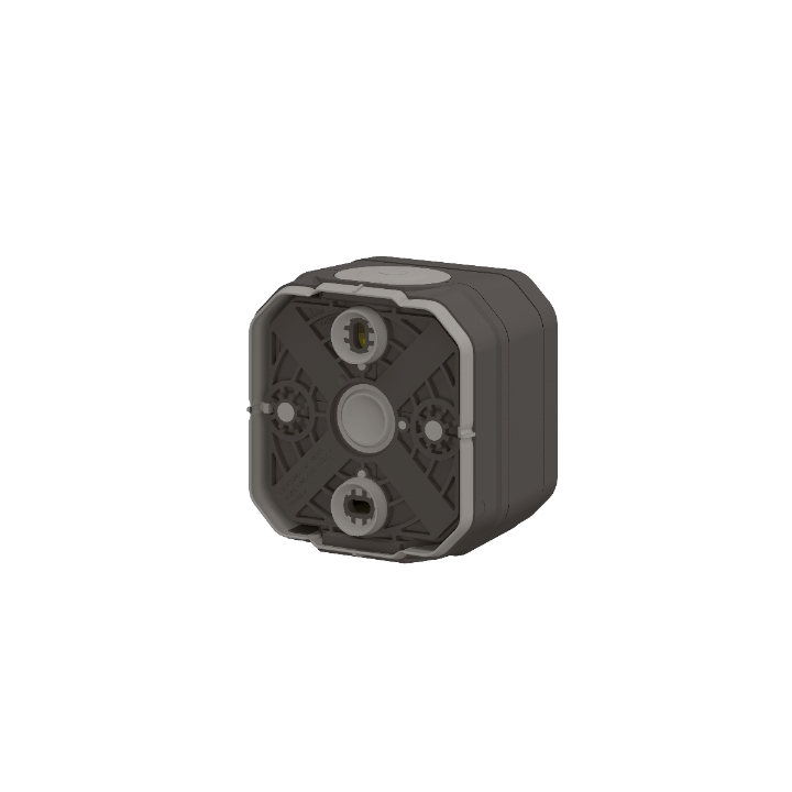 Legrand - Plexo - Interrupteur ou Va-et-Vient - témoin - 10A - 250V - Anthracite - IP55/IK08 - Réf : 069721L