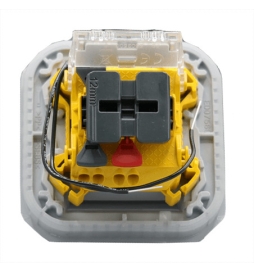 Legrand Plexo - Interrupteur témoin avec voyant - 10A - 250V - étanche - IP55/IK08 - Gris - Réf : 069512L