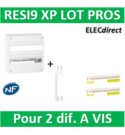 Schneider - Resi9 - coffret 18M - 2R 36M + Peignes H. et V. - R9H18402+R9PXV+R9PXH218x2