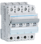 Hager - Disjoncteur 4P - 400V - 6-10kA - Courbe C - 50A 4m - Réf : NFN450