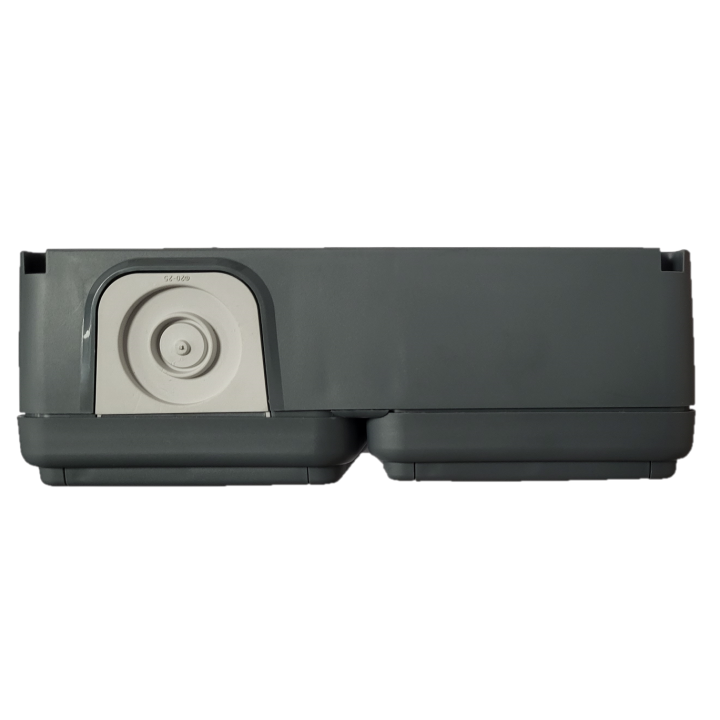 Eur'Ohm - OXXO - Double prise 2P+T horizontale - Saillie - IP55 - IK08 - Connexion automatique - Anthracite - Réf : 60841