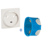 Legrand - Socle 32A - Plast - 2P+T - à VIS - éclips + boîte SIB BBC - 055812 + P38640