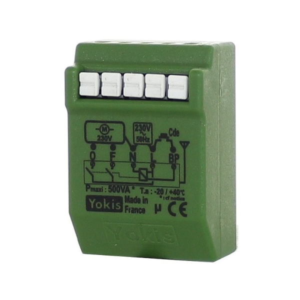 Yokis - Power - Micromodule Radio pour volets roulants encastré - Réf : MVR500ERP