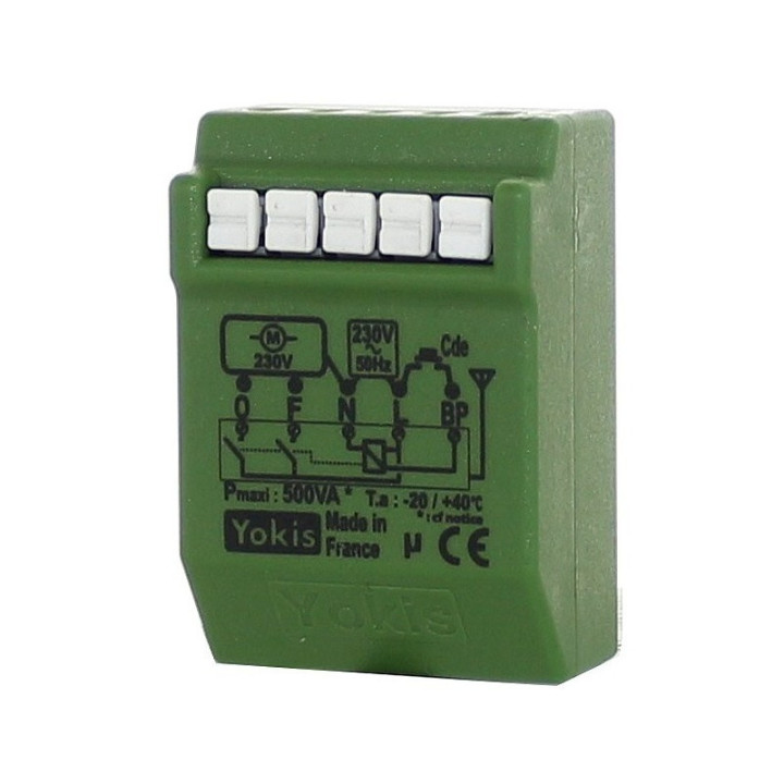 Yokis - Power - Micromodule Radio pour volets roulants encastré - Réf : MVR500ERP