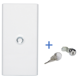 Legrand - Porte Blanche pour tableau DRIVIA - 39 Modules 3 Rangées + serrure - Réf. : 401333+401391