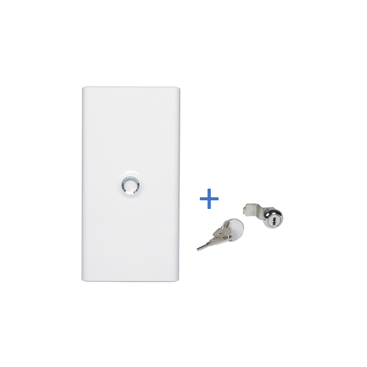 Legrand - Porte Blanche pour tableau DRIVIA - 39 Modules 3 Rangées + serrure - Réf. : 401333+401391