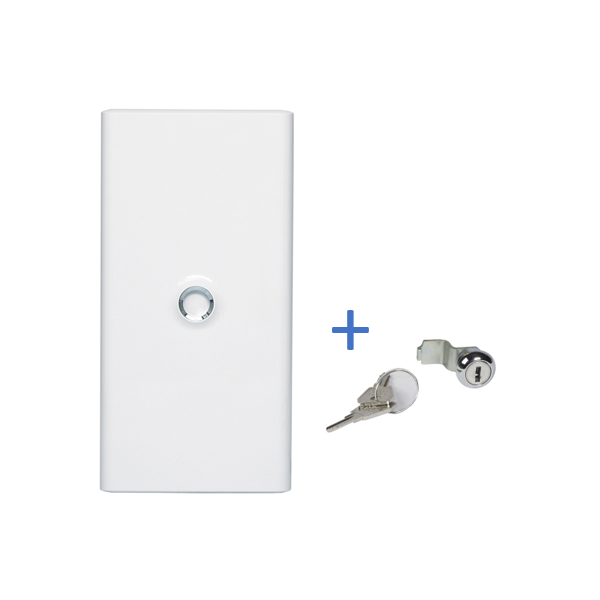 Legrand - Porte Blanche pour tableau DRIVIA - 39 Modules 3 Rangées + serrure - Réf. : 401333+401391