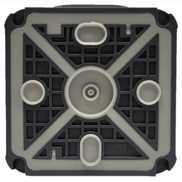 Eur'Ohm - OXXO - Prise de courant 2P+T - Saillie - IP55 - IK08 - Connexion automatique - Anthracite - Réf : 60840