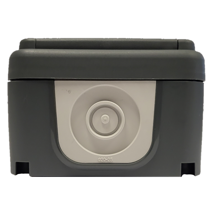 Eur'Ohm - OXXO - Prise de courant 2P+T - Saillie - IP55 - IK08 - Connexion automatique - Anthracite - Réf : 60840