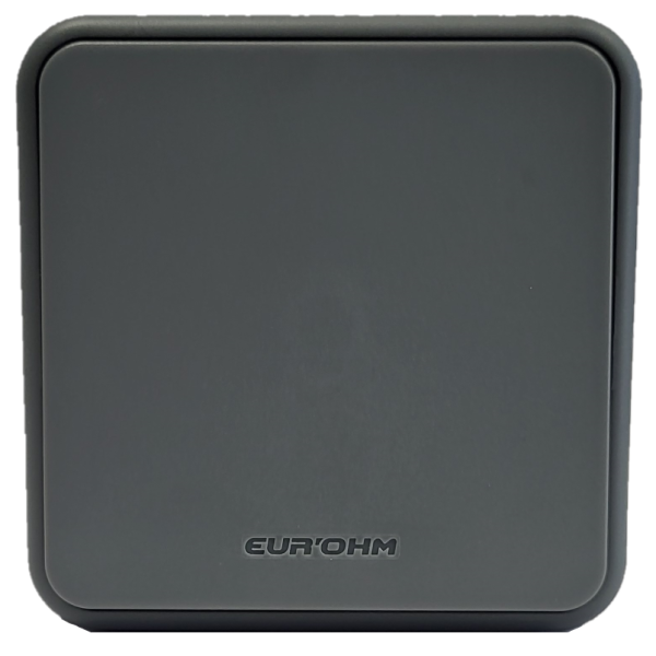Eur'Ohm - OXXO - Interrupteur Va et Vient - Saillie - IP55 - IK08 - Connexion automatique - Anthracite - Réf : 60800