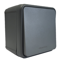 Eur'Ohm - OXXO - Interrupteur Va et Vient - Saillie - IP55 - IK08 - Connexion automatique - Anthracite - Réf : 60800