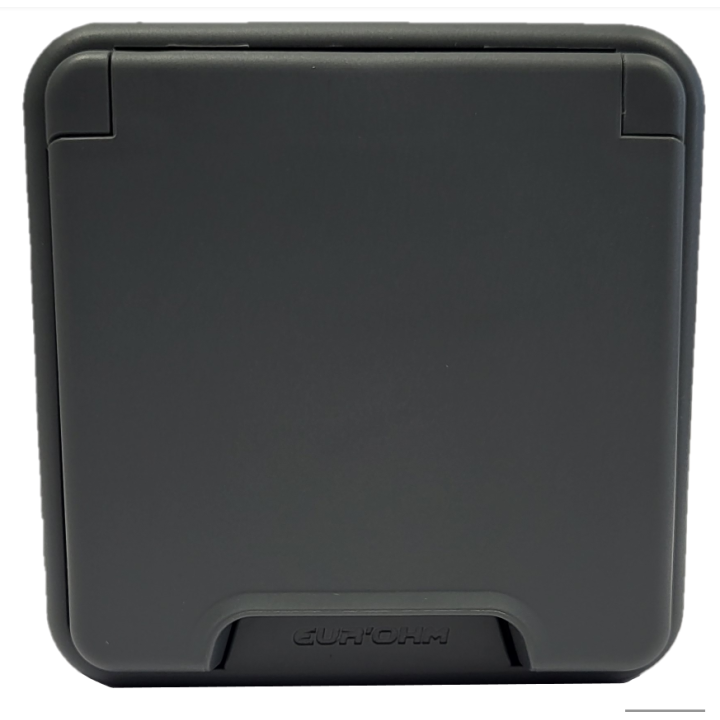 Eur'Ohm - OXXO - Prise de courant 2P+T - Encastrée - IP55 - IK08 - Anthracite - Réf : 60895