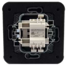 Eur'Ohm - OXXO - Interrupteur Va et Vient - Encastré - IP55 - IK08 - Anthracite - Réf : 60880