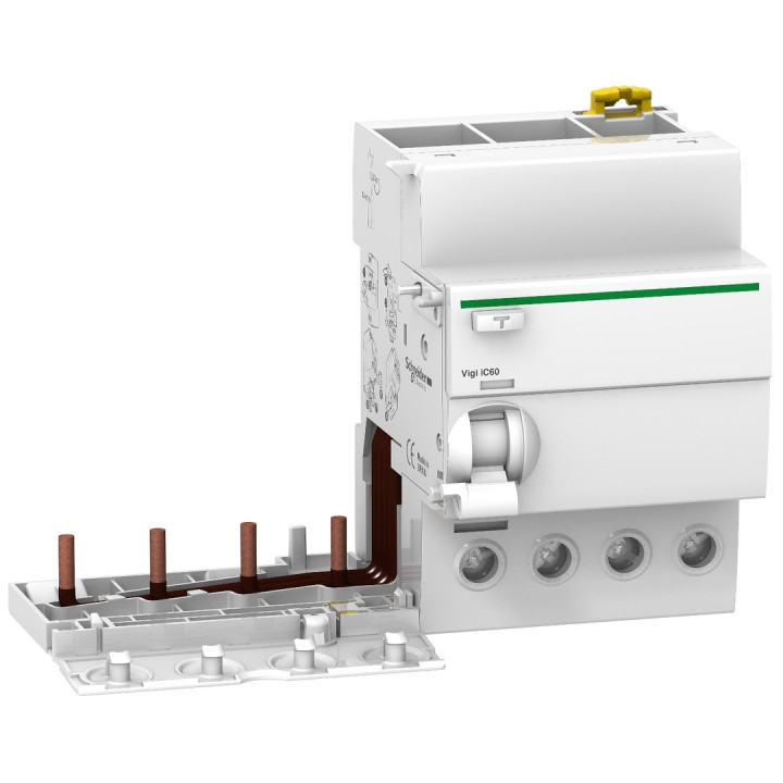 Schneider - Acti9 - iC60 - Bloc dif Vigi - 4P - 63A - 300mA - type AC - 400V - Réf : A9V14463