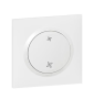 Legrand - Dooxie - Interrupteur VMC + Plaque - Blanc - Ref. : 600007 + 600801