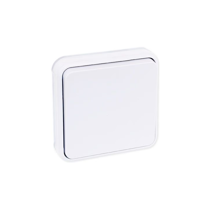 Eur'Ohm - OXXO - Interrupteur Va et Vient - Encastré - IP55 - IK08 - Blanc - Réf : 60888