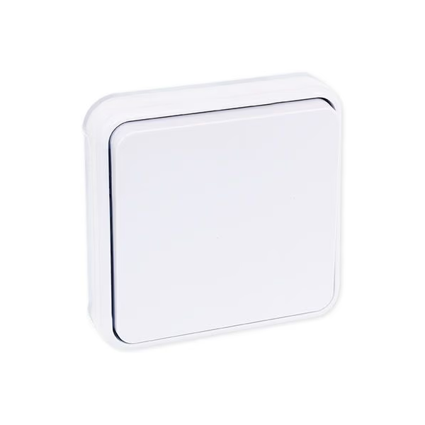 Eur'Ohm - OXXO - Interrupteur Va et Vient - Encastré - IP55 - IK08 - Blanc - Réf : 60888