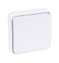 Eur'Ohm - OXXO - Interrupteur Va et Vient - Encastré - IP55 - IK08 - Blanc - Réf : 60888