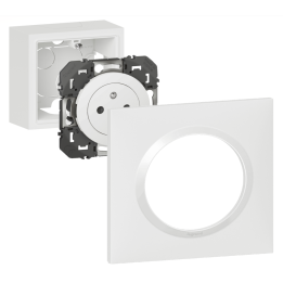 Legrand - Dooxie - LOT Prise de courant Saillie 1 poste complet - Réf : 600041+600801+600335