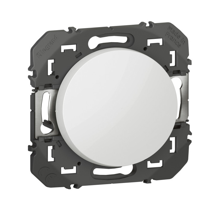 Legrand - Dooxie - Poussoir simple - 6A - 250V~ - Blanc - Réf : 600004