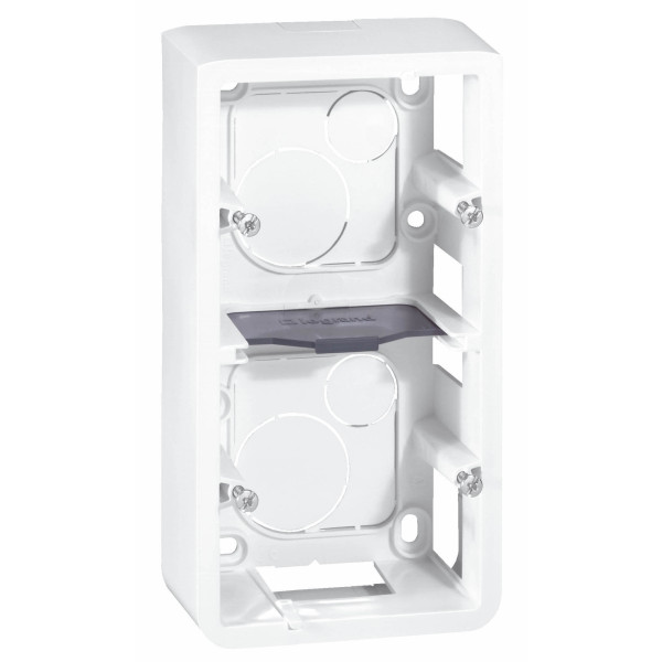 Legrand Mosaic -  Kit Cadre saillie 2 postes - 3x2 modules - vertical - 277822L+080282+080252