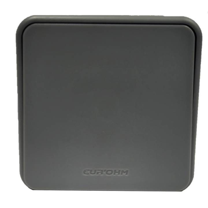Eur'Ohm - OXXO - Interrupteur Va et Vient - Encastré - IP55 - IK08 - Anthracite - Réf : 60880