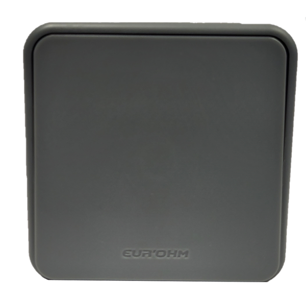 Eur'Ohm - OXXO - Interrupteur Va et Vient - Encastré - IP55 - IK08 - Anthracite - Réf : 60880