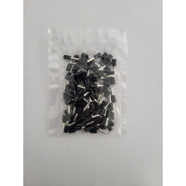 Embout de câblage Noir 1.5mm2 x100 - 41051