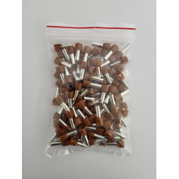 Embout de câblage marron 10mm2 - 41055 X 100 UNITES