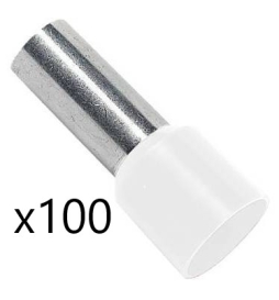 Embout de câblage Blanc 16mm2  - 41056 X 100 UNITES