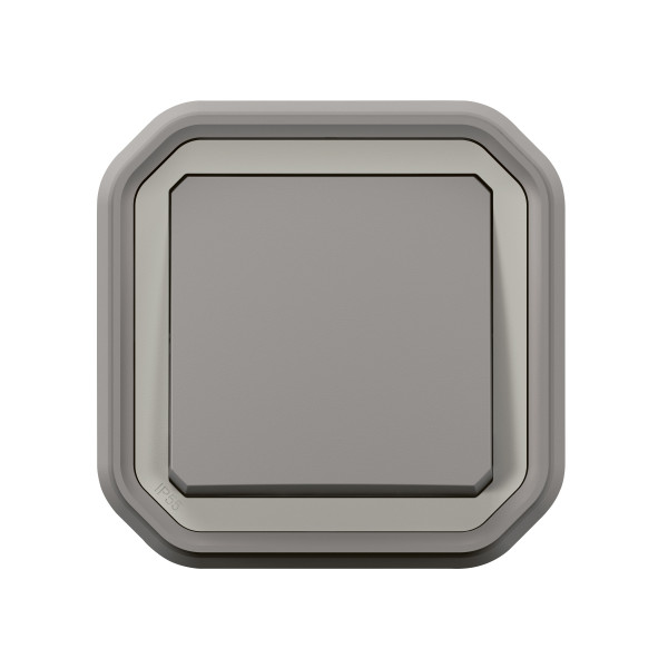 Legrand - Plexo - Va-et-Vient encastré 10A - encastré - IP55 - IK08 - 250V - Gris - Réf : 069811L