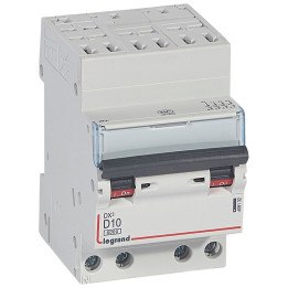 Legrand - Auto/vis-4P-400V 10A-10kA - courbe D - peigne HX³ opti 4P - 3M - Réf : 408132