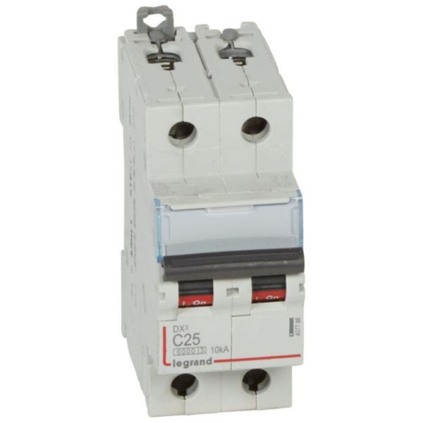 Legrand - Disjoncteur bipolaire DX3 25A - 10kA - courbe C - 407786