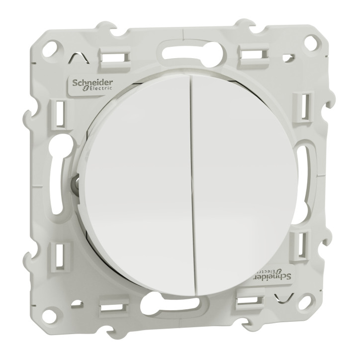 Schneider - Odace 2011 - LOT de 10 Double Va-et-vient -  Ref. :  S520214x10