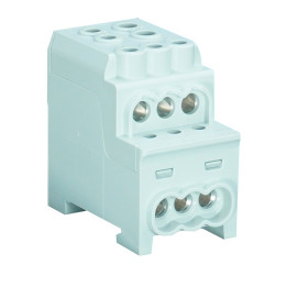 Digital Electric - Bornier de répartition PHASE - 100A - 2x25 + 6x16mm² - Réf : 41564