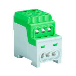 Digital Electric - Bornier de répartition TERRE - 100A - 2x25 + 6x16mm² - Réf : 41566