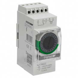 Digital Electric - Interrupteur horaire - 16A - 230Vac - réserve de marche 150h - Réf : 04622