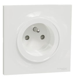 Schneider Odace - LOT - Prise 2P+T - 16A + plaque - complet - Réf : S520059 x1 + S520702 x1