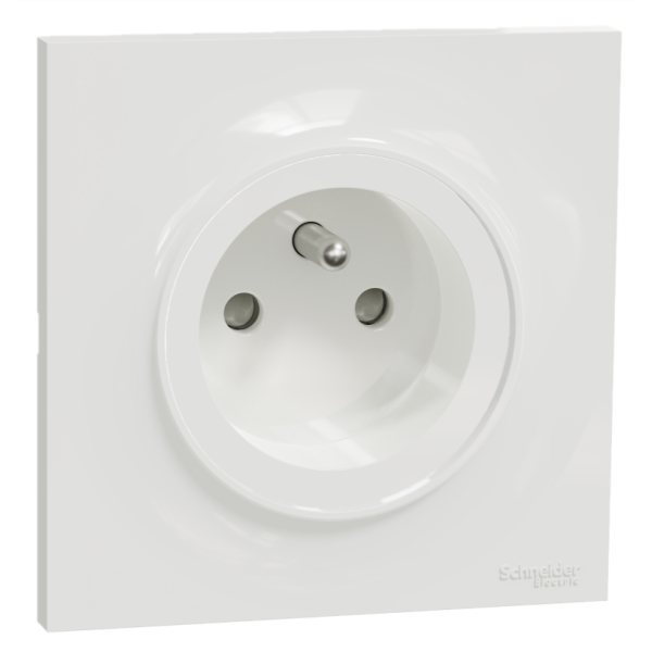 Schneider Odace - LOT - Prise 2P+T - 16A + plaque - complet - Réf : S520059 x1 + S520702 x1