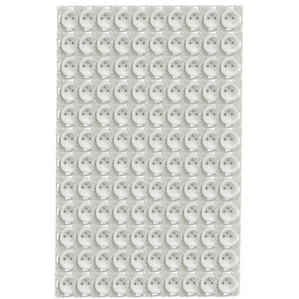 Schneider - Odace 2011 - LOT de 120 Prises de courant 2P+T - Blanc - Ref. : S520059x120