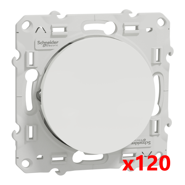 Schneider - Odace 2011 - LOT de 120 Va-et-Vient - Blanc - Ref. : S520204x120