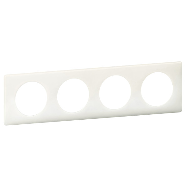 Legrand Céliane - Plaque quadruple Yesterday -  Blanc - Réf : 066634