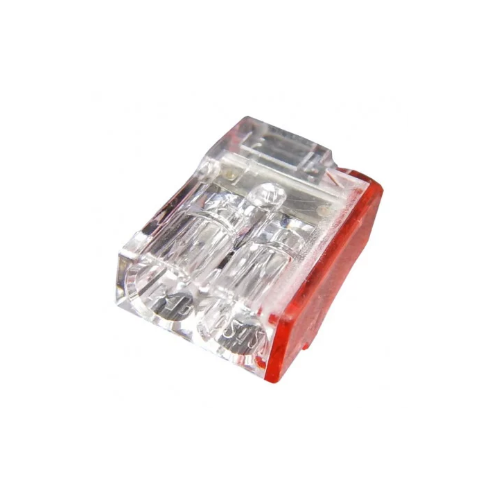 Capri - Bornes SLIM automatique 2 entrées pour fil rigide 2.5mm≤ (boite de 200 connecteurs) - 307102