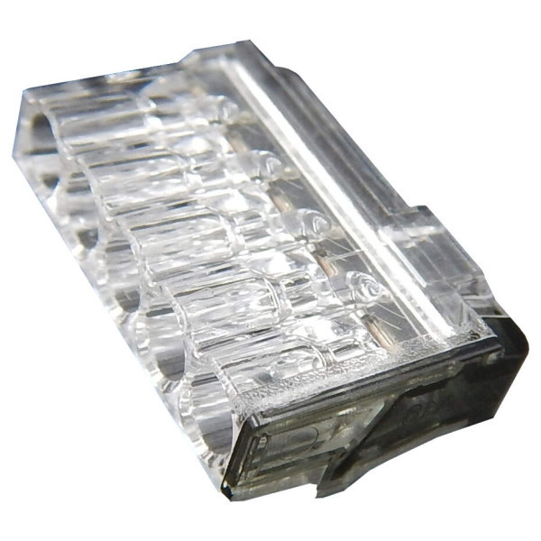Capri - Bornes SLIM automatique 5 entrées pour fil rigide 2.5mm² (boite de 100 connecteurs) - 307105
