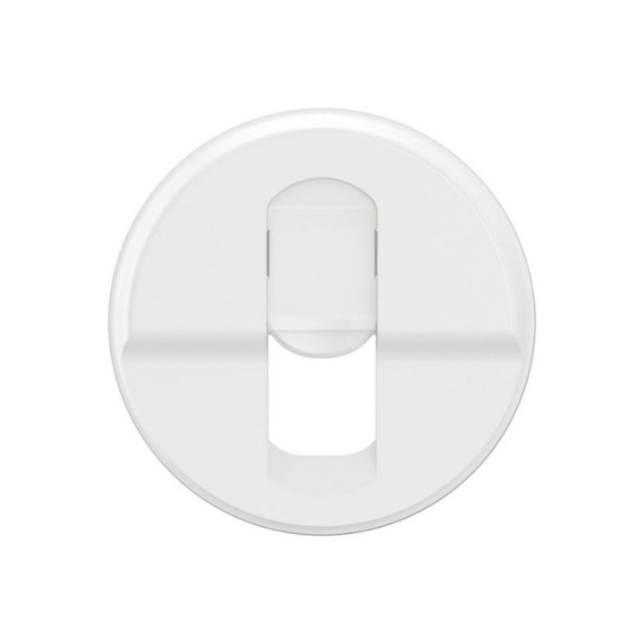 Legrand - Céliane - Enjoliveur pour prise simple RJ45 blindée catégorie 6A STP Grade 3 TV - Blanc - Réf : CB0346