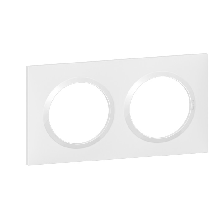 Legrand - Dooxie - LOT de 10 Plaques 2 postes - Blanc - Ref. : 600802x10