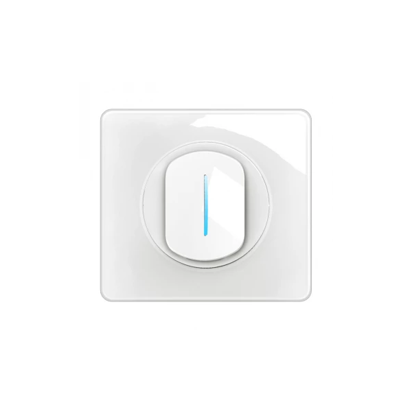 Legrand - Céliane 2024 - Poussoir avec voyant témoin complet blanc 1 poste - Réf : 080251 + CM0033 + CM0222 + CB0007 + CP0001