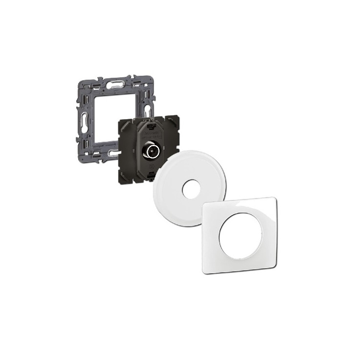 Legrand - Céliane 2024 - Prise TV complet 1 poste - 080251 + CM0382 + CB0382 + CP0001