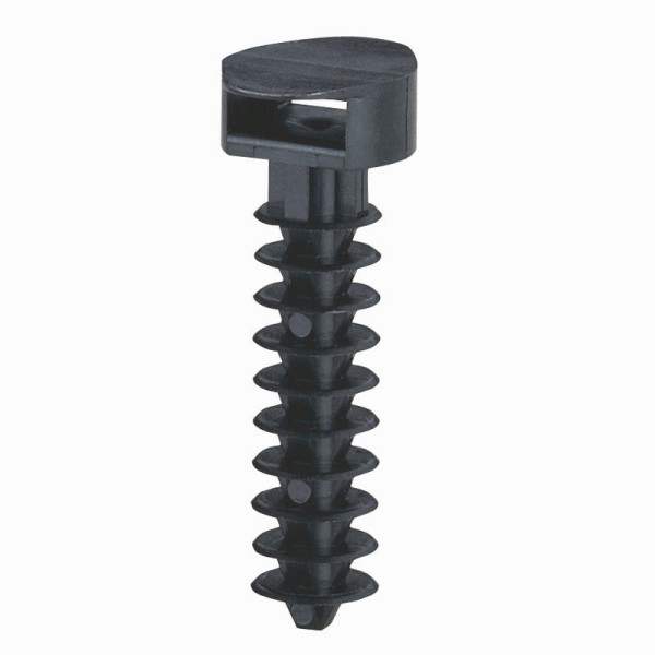 Legrand - Embase noire protégée UV à cheville pour perçage Ø8mm par 100 - Réf : 031955