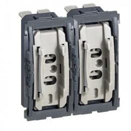 Legrand Céliane 2024 - Lot Double Interrupteur ou va-et-vient - 10A - 230V - Réf : CM0001x2